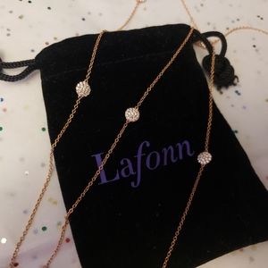 Lafonn rose gold 18k necklace